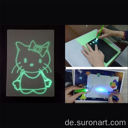 Zeichnen Sie mit Licht Spaß Fluoreszierendes Zeichenbrett